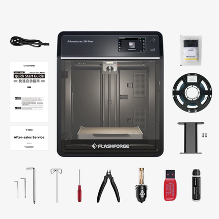 Flashforge Adventurer 5M Pro High Speed 3D Printer 600mm/s Touchscreen – Gebruiksvriendelijk - Quick-Detach Nozzle - Dual HEPA Filter – 220×220×220 mm - WiFi - Live Video Monitor - Smart App