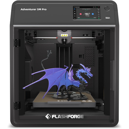 Flashforge Adventurer 5M Pro High Speed 3D Printer 600mm/s Touchscreen – Gebruiksvriendelijk - Quick-Detach Nozzle - Dual HEPA Filter – 220×220×220 mm - WiFi - Live Video Monitor - Smart App