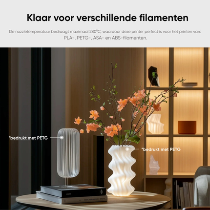 Flashforge Adventurer 5M Pro High Speed 3D Printer 600mm/s Touchscreen – Gebruiksvriendelijk - Quick-Detach Nozzle - Dual HEPA Filter – 220×220×220 mm - WiFi - Live Video Monitor - Smart App