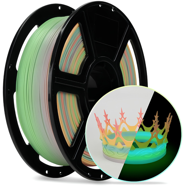 FlashForge PLA Filament Glow In The Dark - Luminous Melody - 1.75mm - Biologisch Afbreekbaar - 1kg