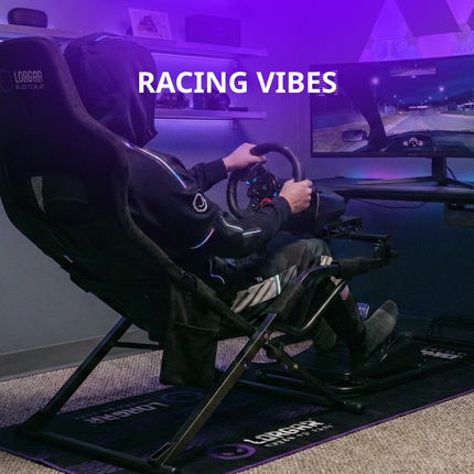 LORGAR RX1FM Sim Racing Floor Mat (LRG-RX1FM) - Stable Floor Protection