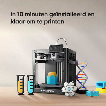 Flashforge Adventurer 5M High Speed 3D Printer 600mm/s Touchscreen – Kindvriendelijk - Quick-Detach Nozzle - 220×220×220 mm - WiFi - Smart App