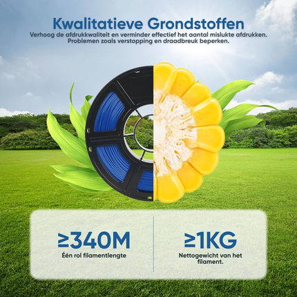 FlashForge PLA Filament - Wit - 1.75mm - Biologisch Afbreekbaar - 1kg
